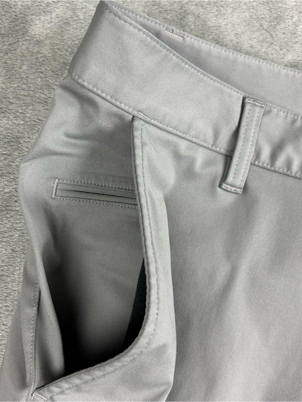 Rhone Commuter Slim Pants Mens 36 Gray Technical Stretch 36X28 Flaw - Picture 10 of 16